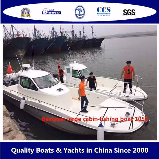 Bateau de pêche à grande cabine Bestyear 10,5 m 34 pieds